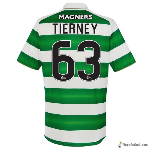 Camiseta Celtic Replica Primera Ropa Tierney 2016/17 Verde